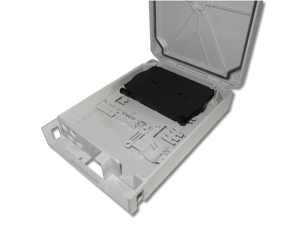 LWL FTTH Wandverteiler IP54 bis 8 Stecker oder 12 Fasern