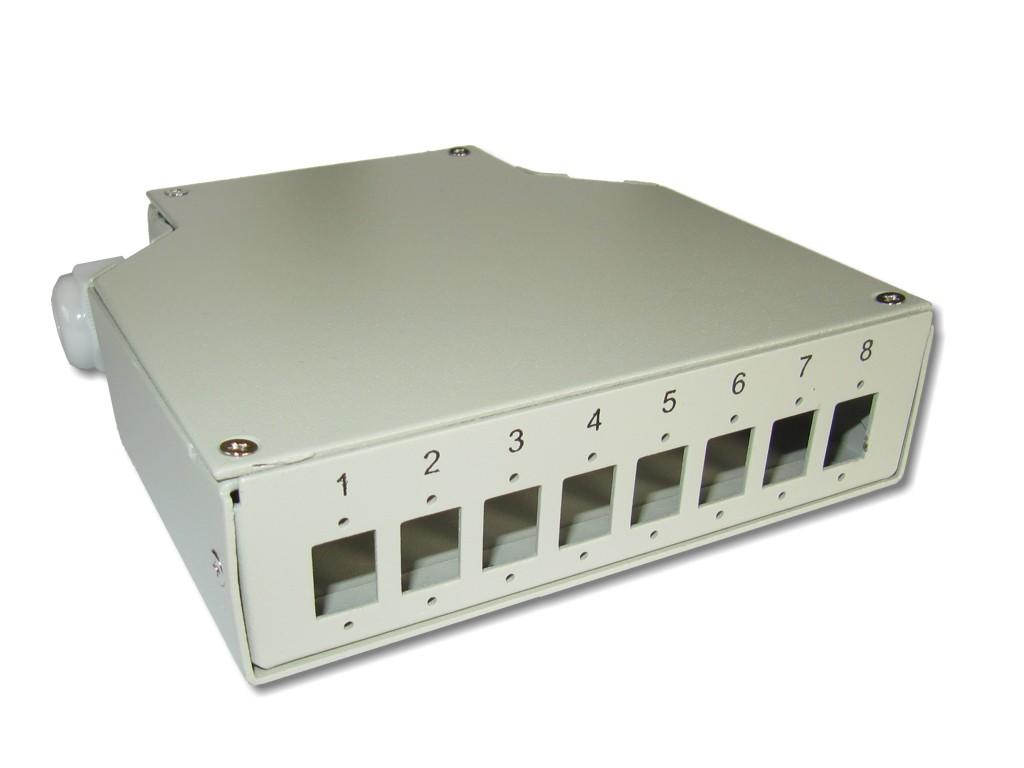 LWL Wandverteiler 6x SC duplex oder LC quad für Hutschiene