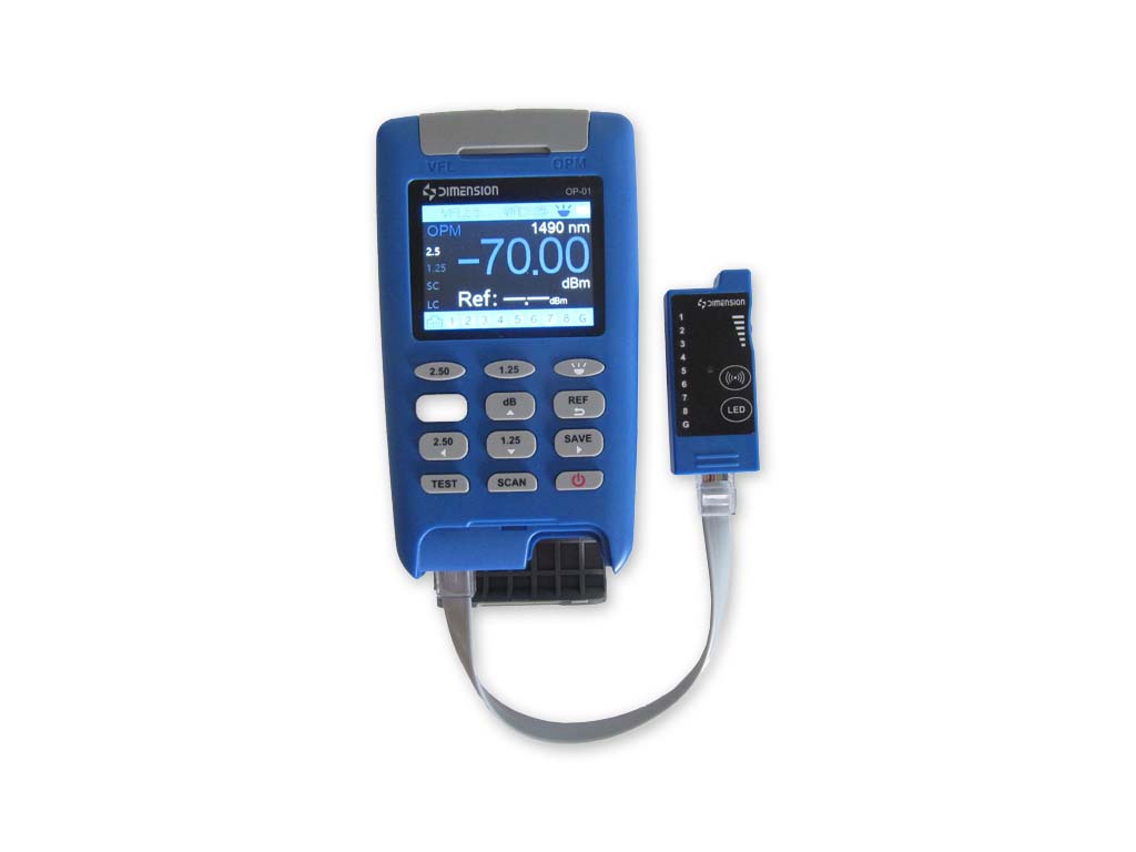 optisches LWL Powermeter mit Sonde, VFL und LAN Kabel Tracker