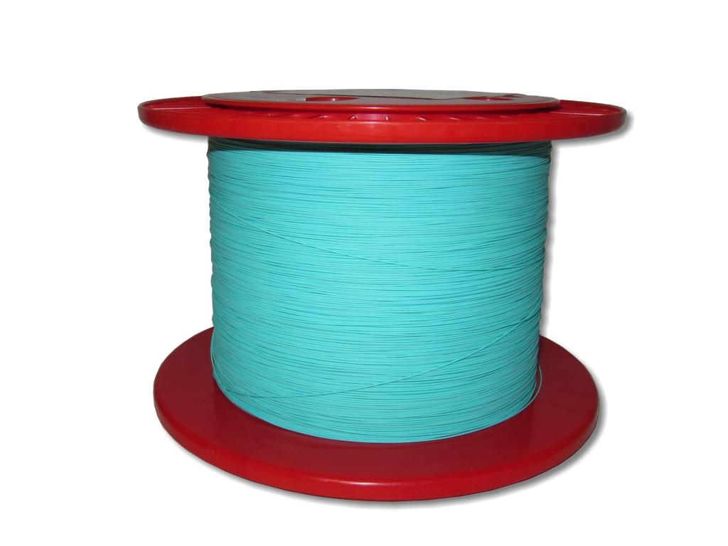 650m LWL Pigtailader 50/125µm OM2 trockene Kompaktader 0,9mm aqua / türkis