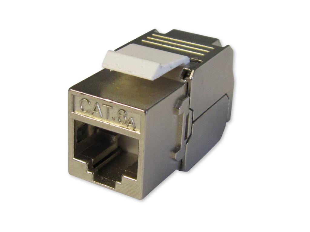 RJ45 Cat.6A Keystone Modul werkzeuglos, geschirmt