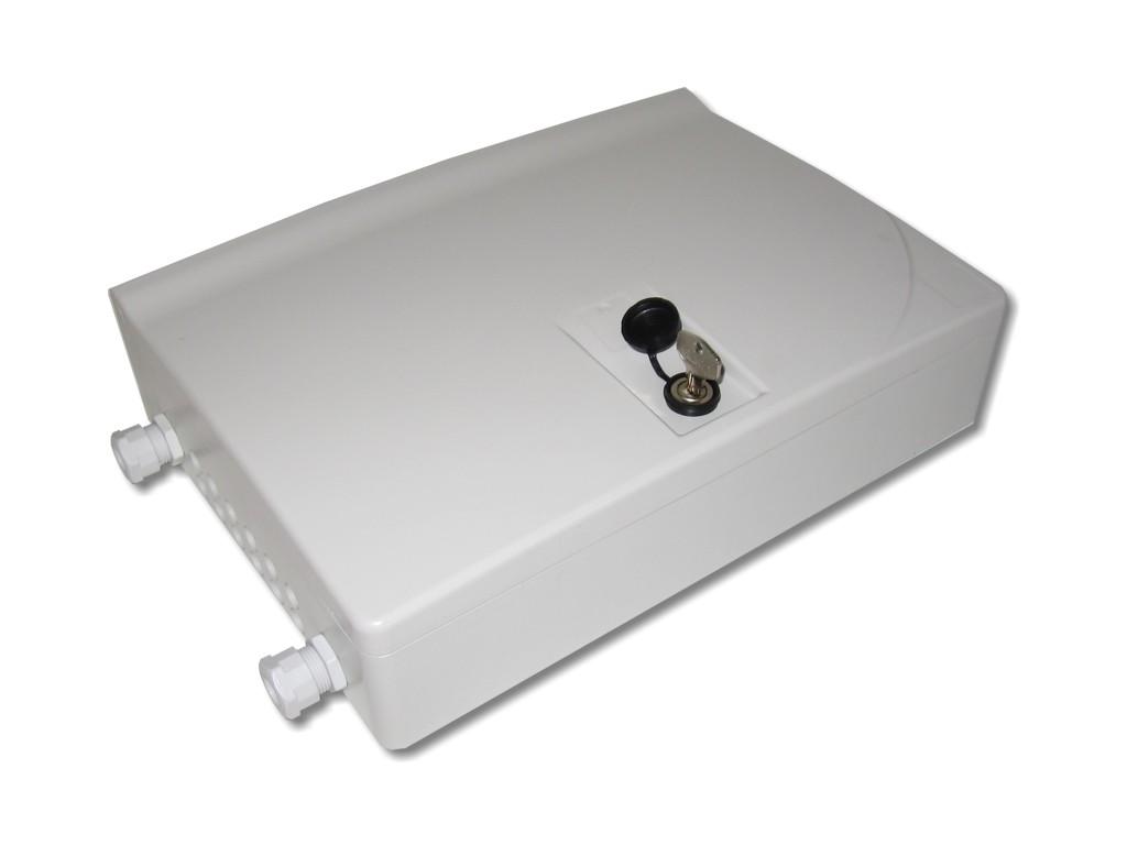 LWL FTTH Wandverteiler IP54 für 24 Fasern und 12 simplex duplex oder Quad Kupplungen