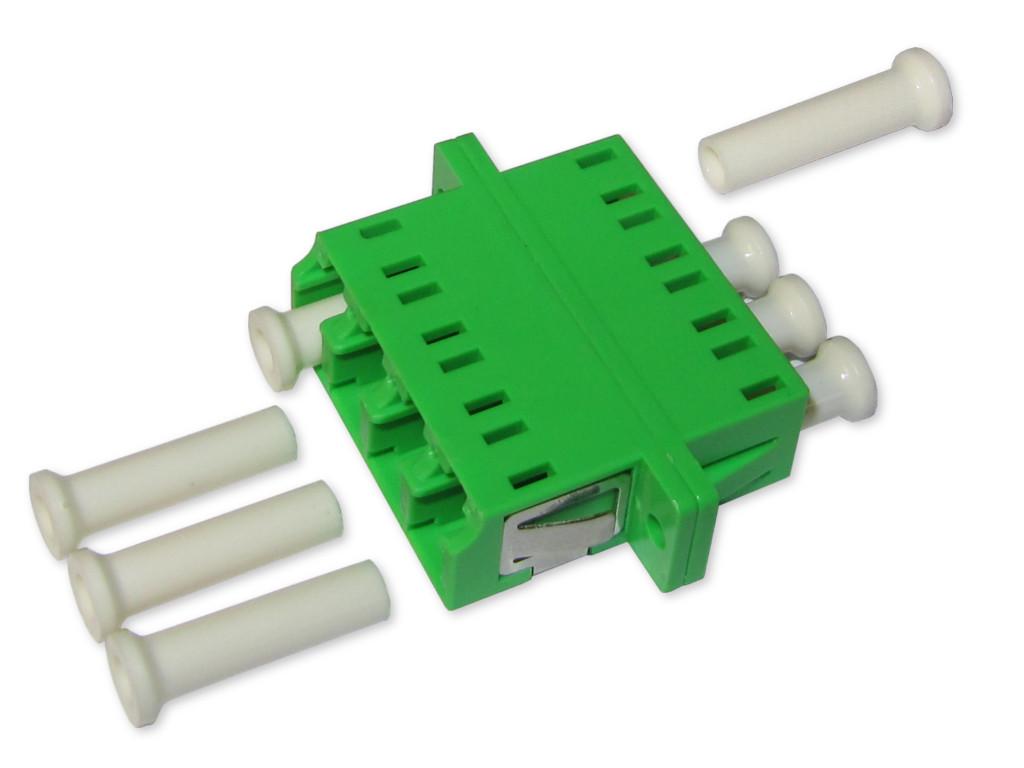 LC/APC quad (4-fach) LWL Kupplung singlemode