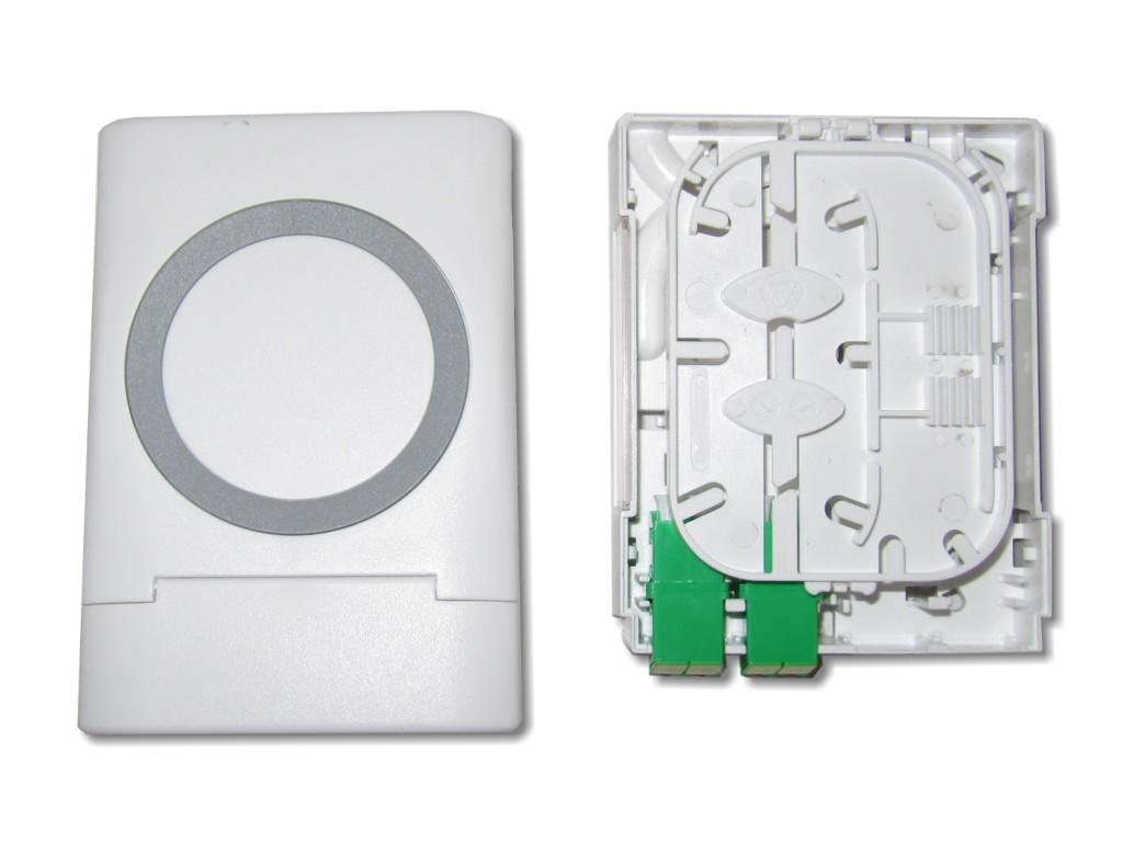 LWL FTTH Anschlussdose inkl. 2x LC-APC duplex Kupplung mit Shutter