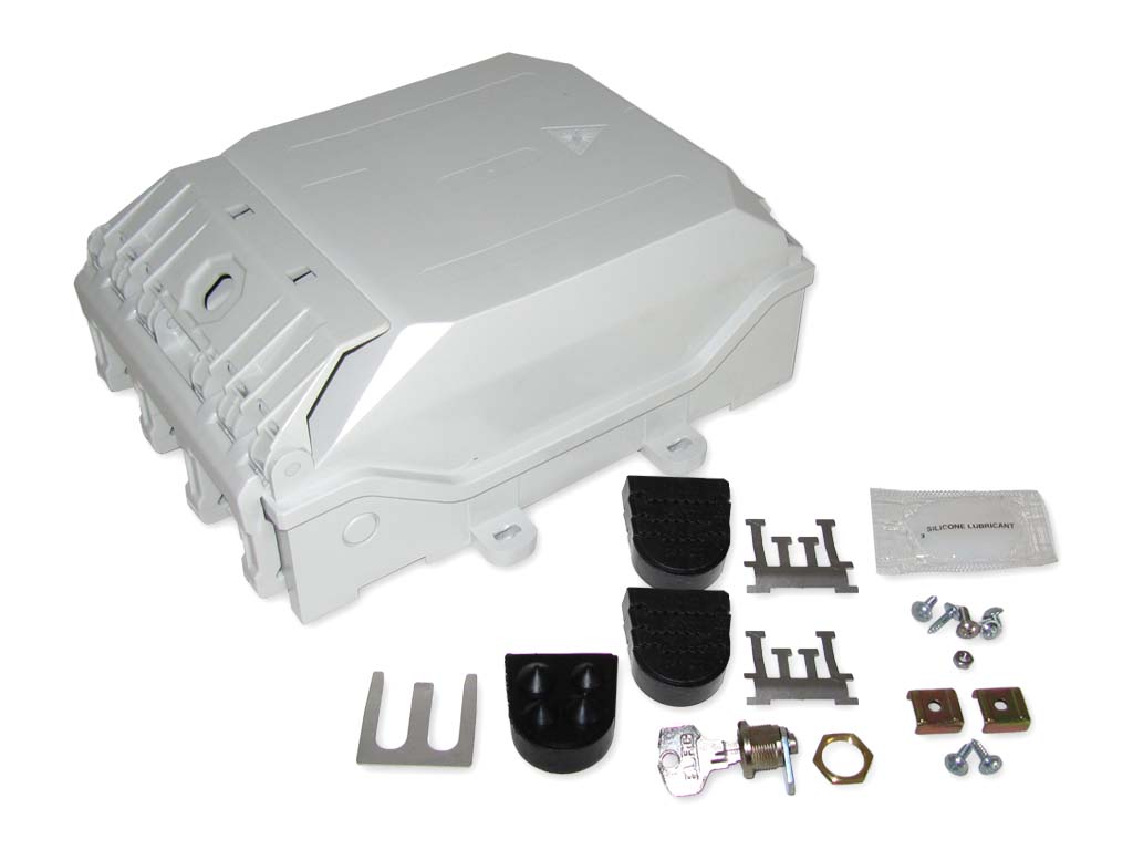 LWL FTTH Wandverteiler IP65 12 SC duplex LC quad bis 48 Fasern
