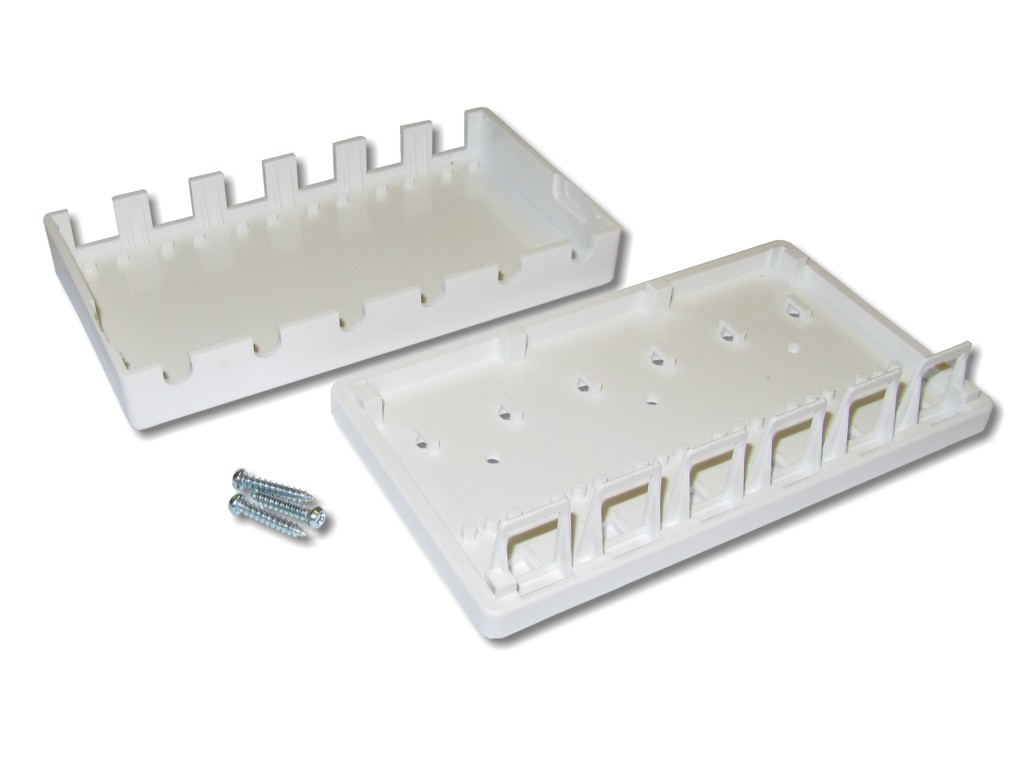 Consolidation Point Wandbox für 6 RJ45 Keystone Module
