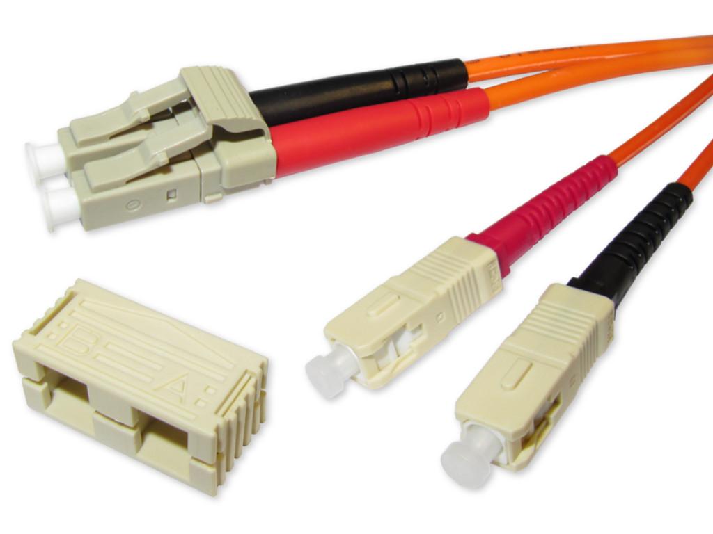 LC-SC duplex LWL Patchkabel 50/125µm OM2