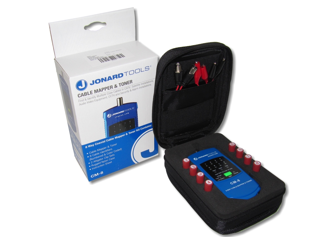 Coax Cable Mapper & Toner 8 Way CM-8 Jonard