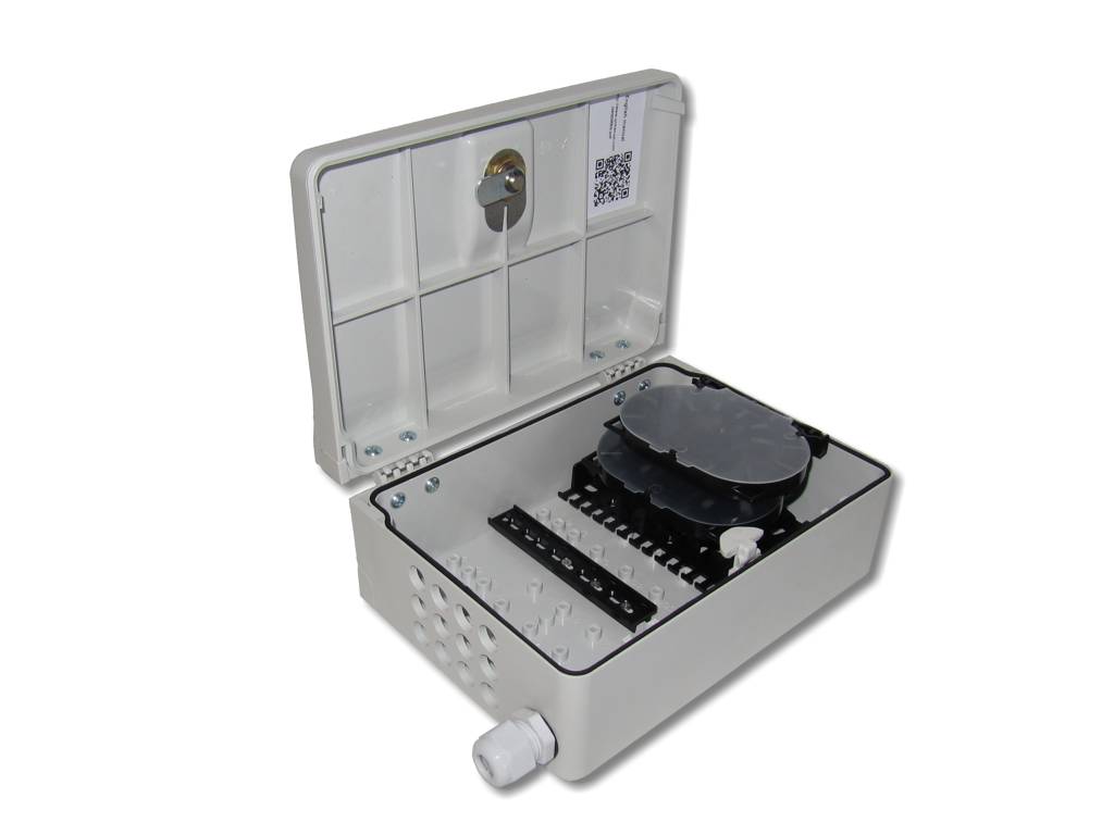 FWB54-URMSH24 FTTH IP54 lwl Wandverteiler 24 Fasern 6 LC quad