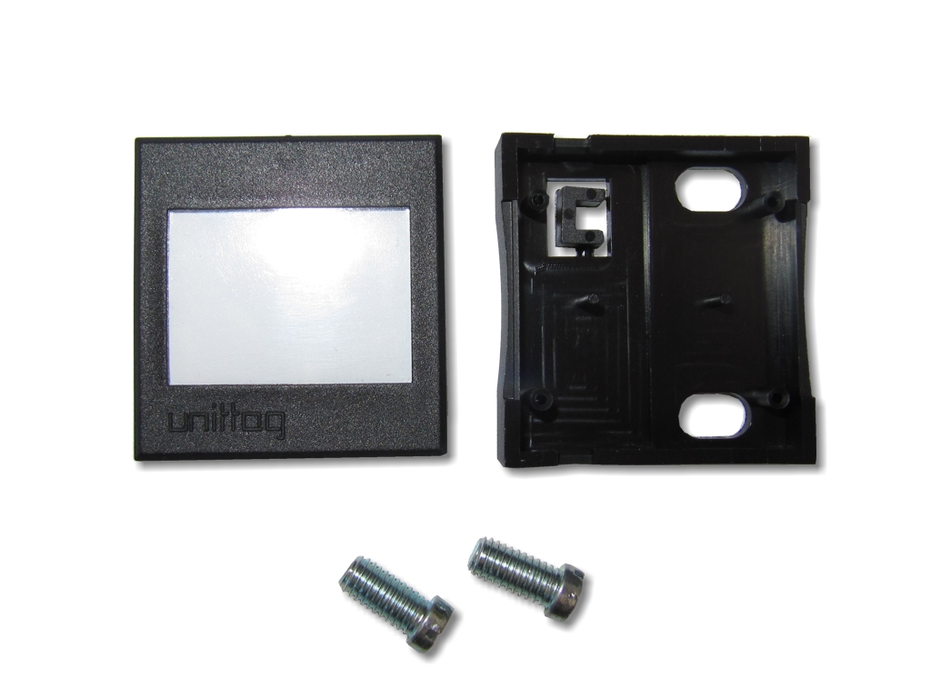 Beschriftung für 19" Profil schwarz - 10 Stk