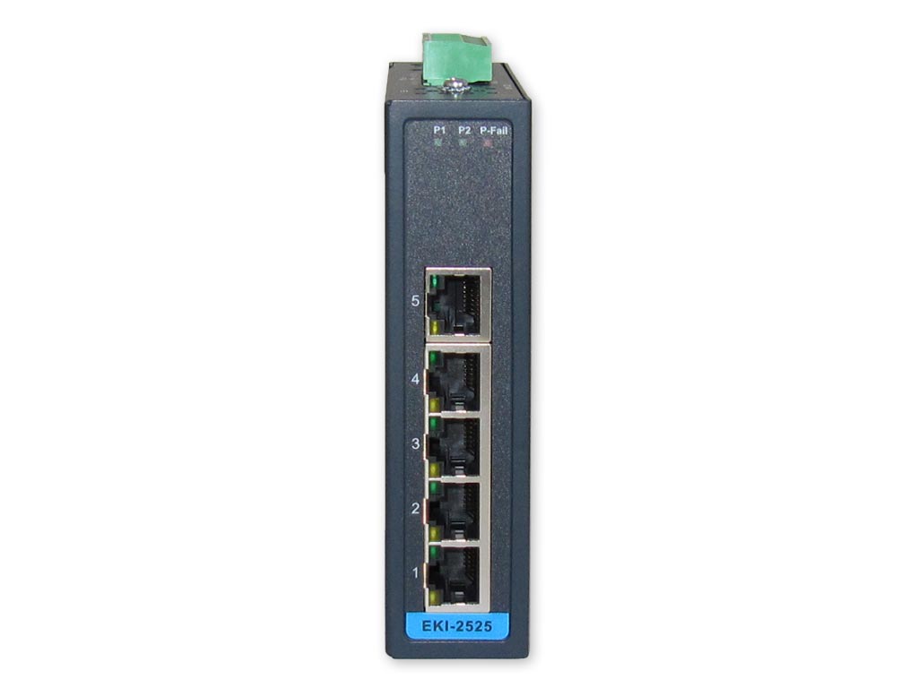 Advantech EKI-2525 5-Port fast ethernet unmanaged FE Switch