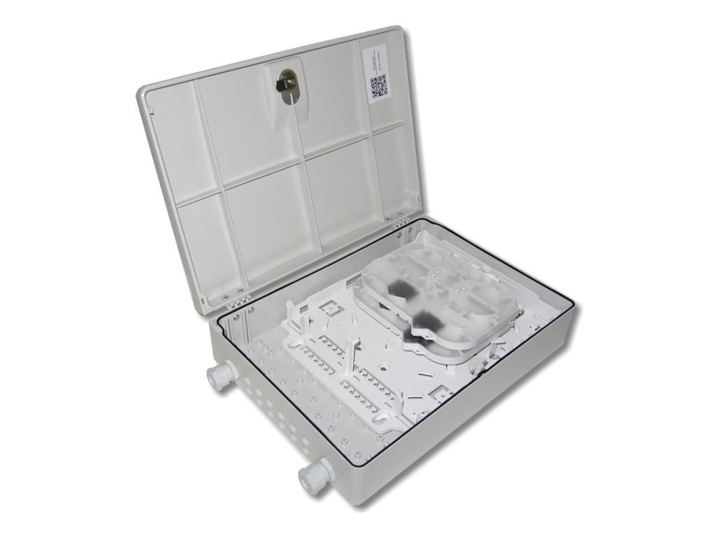 LWL FTTH Wandverteiler IP54 für 24 Fasern und 12 simplex duplex oder Quad Kupplungen