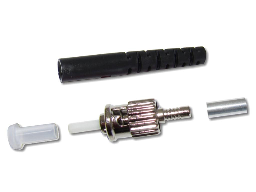 ST-Stecker multimode 3mm schwarz