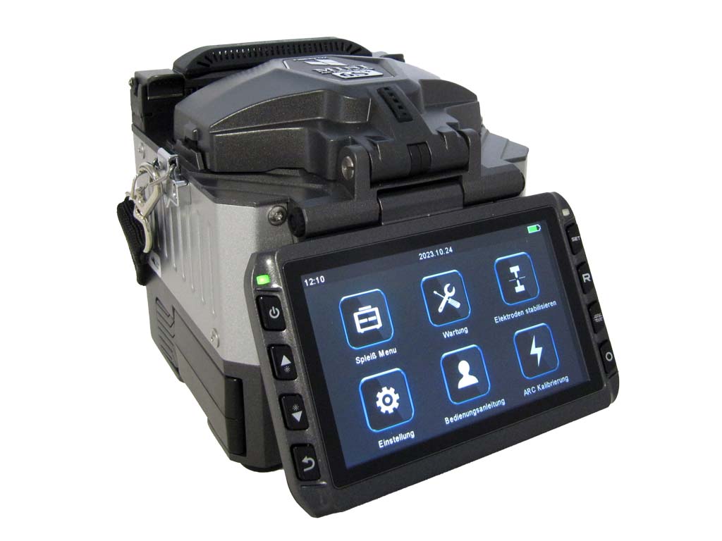 Fiberfox Mini 6S+ Kit Premium  LWL Spleißgerät - Premiumpaket Cleaver 2 Akkus Presse