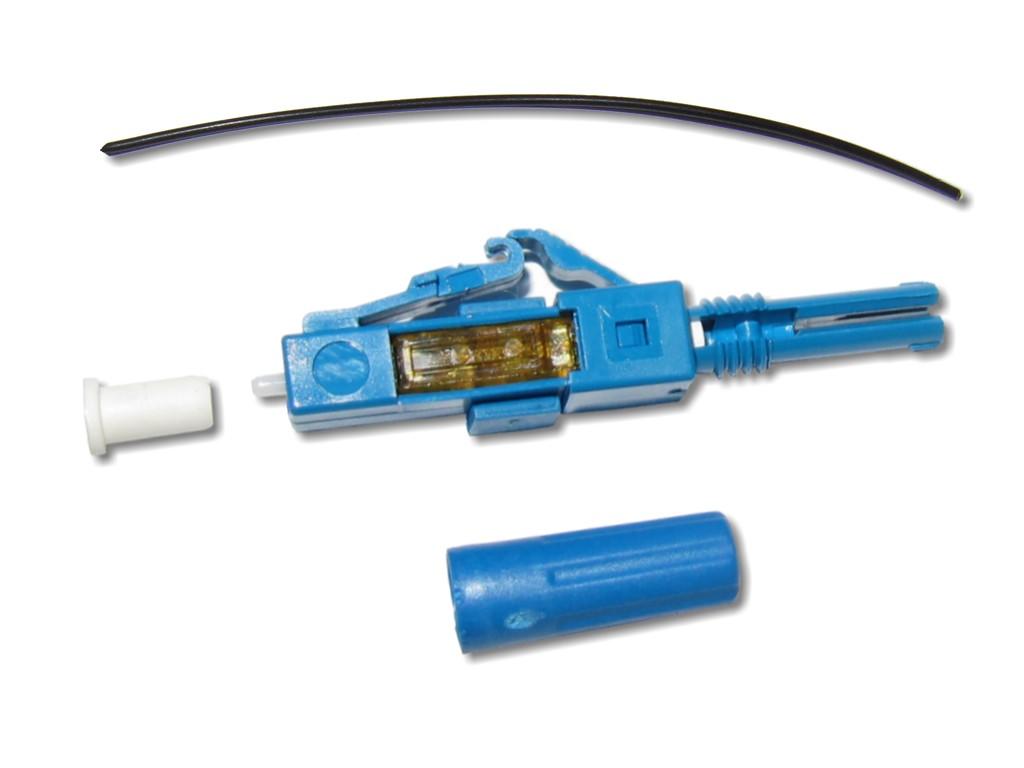 feldkonfektionierbarer LWL LC Stecker singlemode für 250µm Faser oder 0,9mm Ader