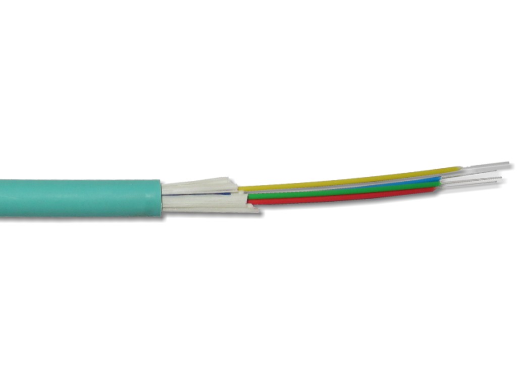LWL Mini Breakoutkabel I/A-VQ(ZN)BH 4 G 50/125µm OM3