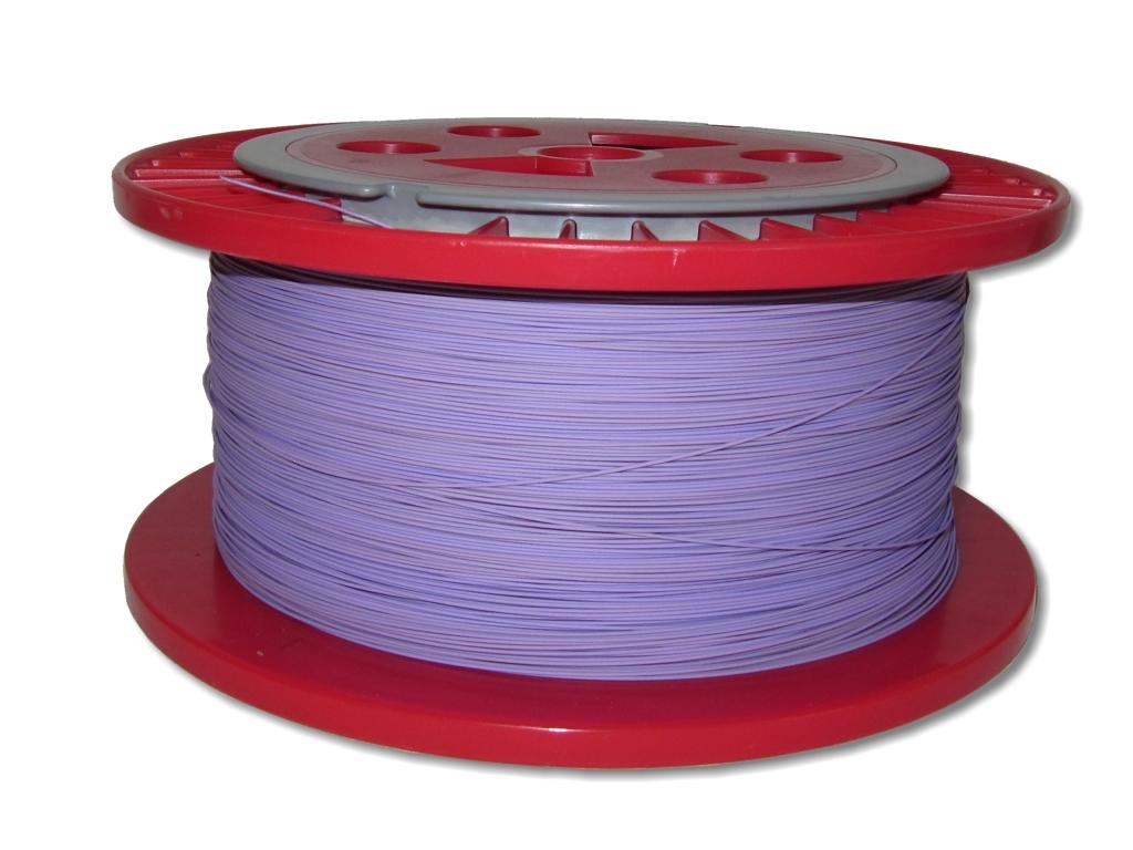 LWL Pigtailader 9/125µm OS2 trockene Kompaktader 0,9mm violett