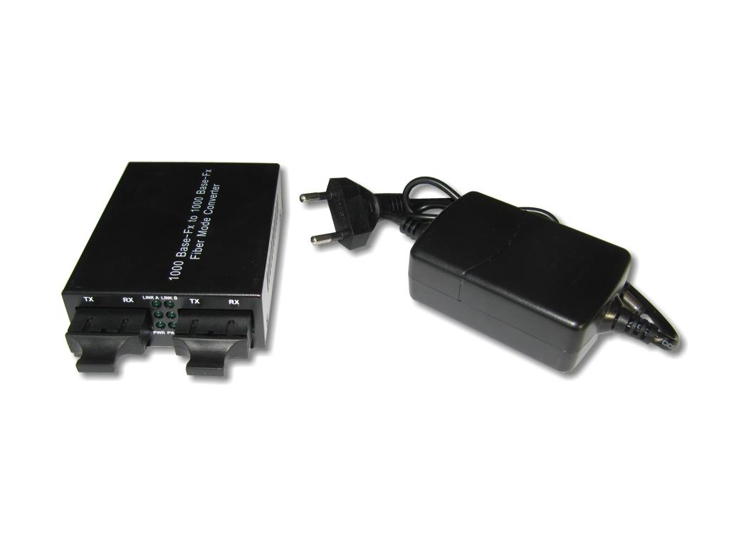 LWL media converter multimode 850nm / singlemode 1310nm 10km SC