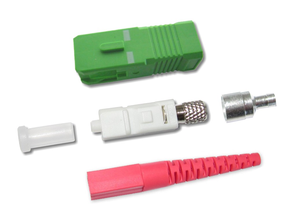 SC/APC LWL Stecker singlemode 2mm rot