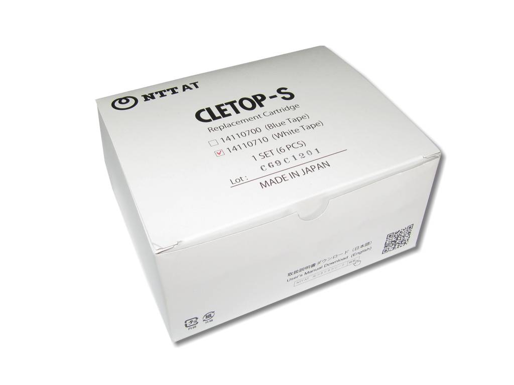 6 Stk. Cletop-S Ersatzcartridge mit weißem Band für LWL Reinigungskassette