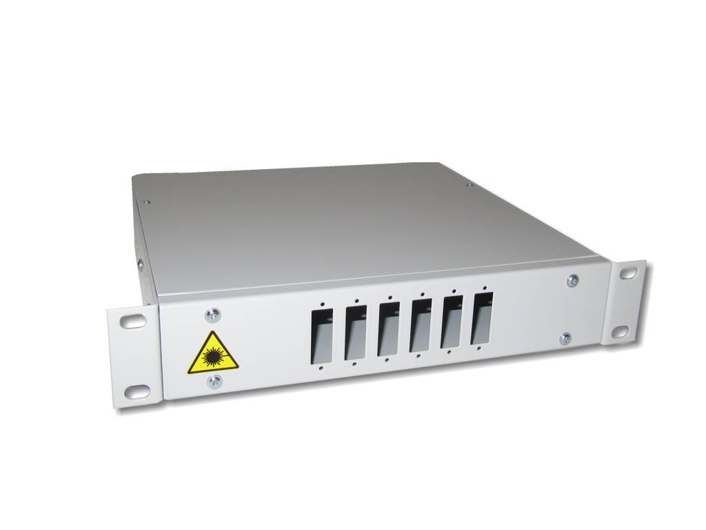 10" LWL Spleißbox 1HE für 6 SC-duplex bzw. LC-Quad unbestückt