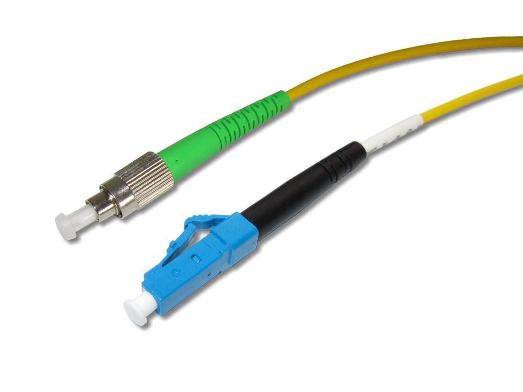 FC/APC 8° - LC/PC simplex LWL Patchkabel 9/125µm