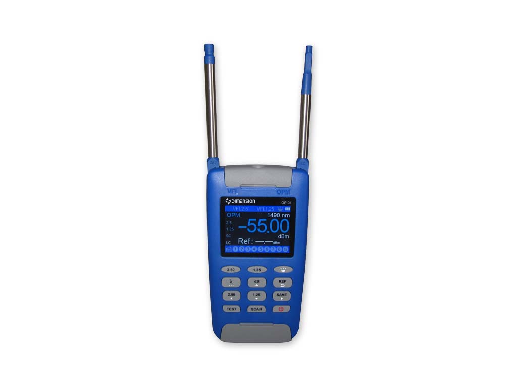 optisches LWL Powermeter mit Sonde, VFL und LAN Kabel Tracker