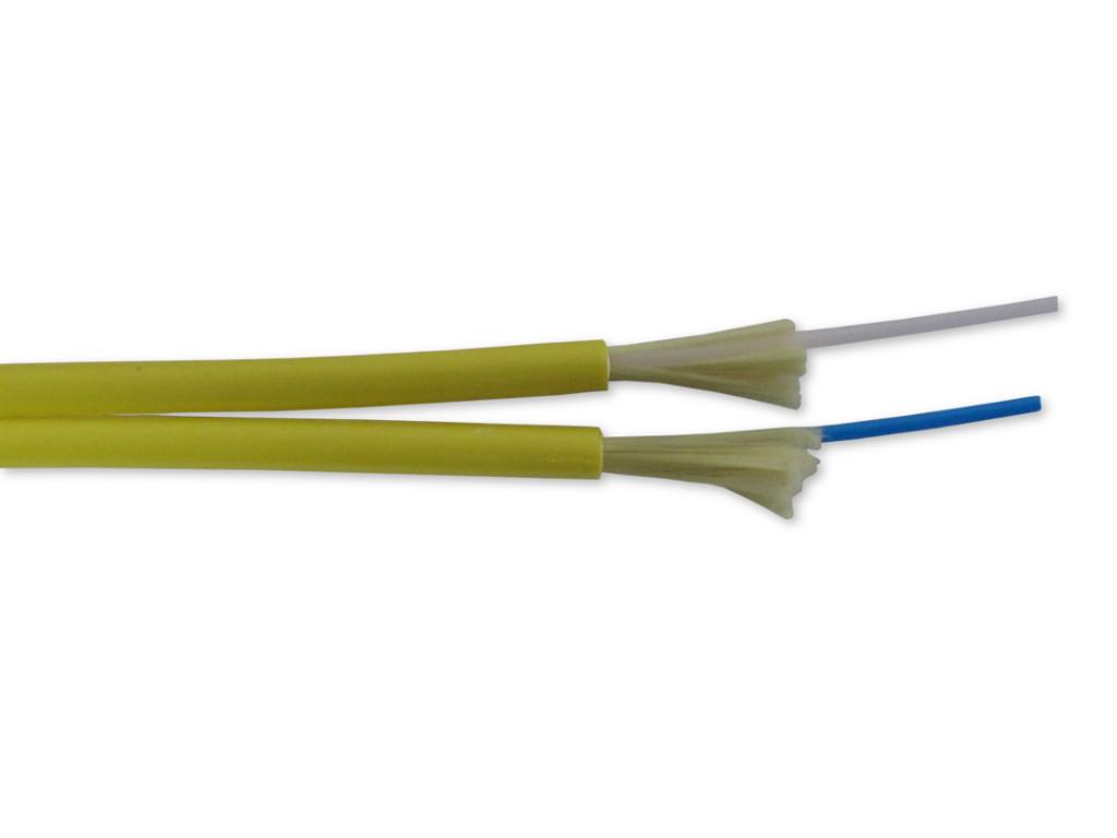 LWL duplex Zipcord Patchkabel I-V(ZN)H 2x1 E9/125µm G.657A1 OS2 gelb 2.0mm