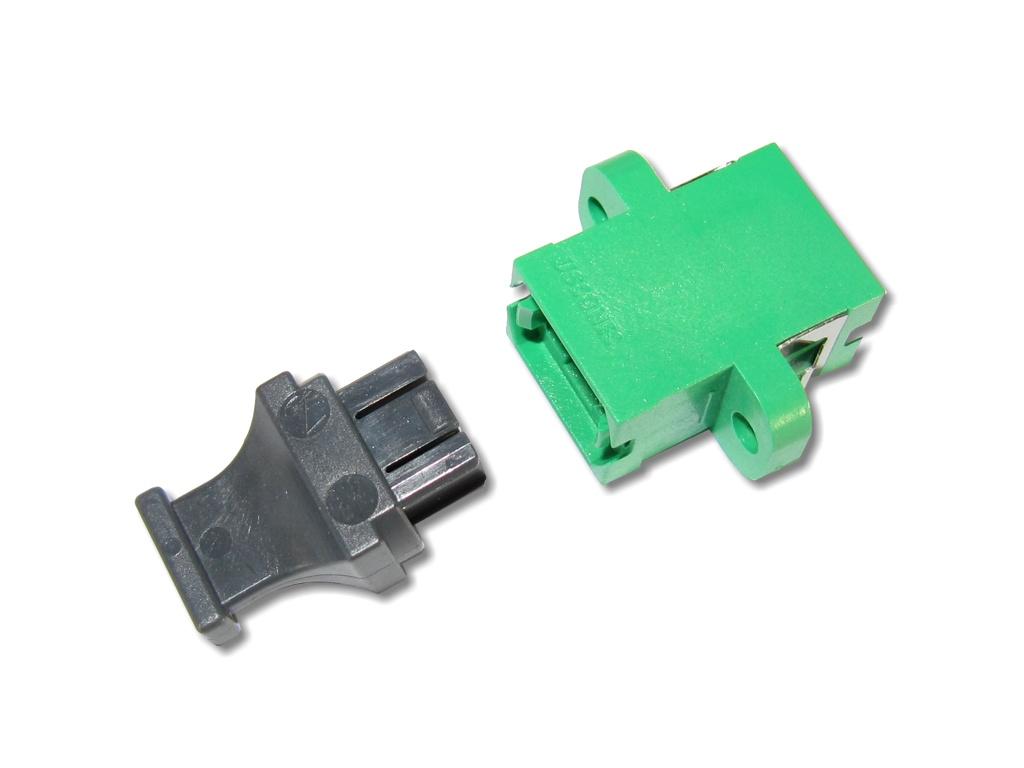 MTP / MPO simplex APC Kupplung singlemode grün