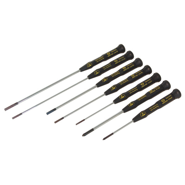 Xonic ESD Schraubendreher Set 7-teilig Schlitz / PH C.K T4883XESD