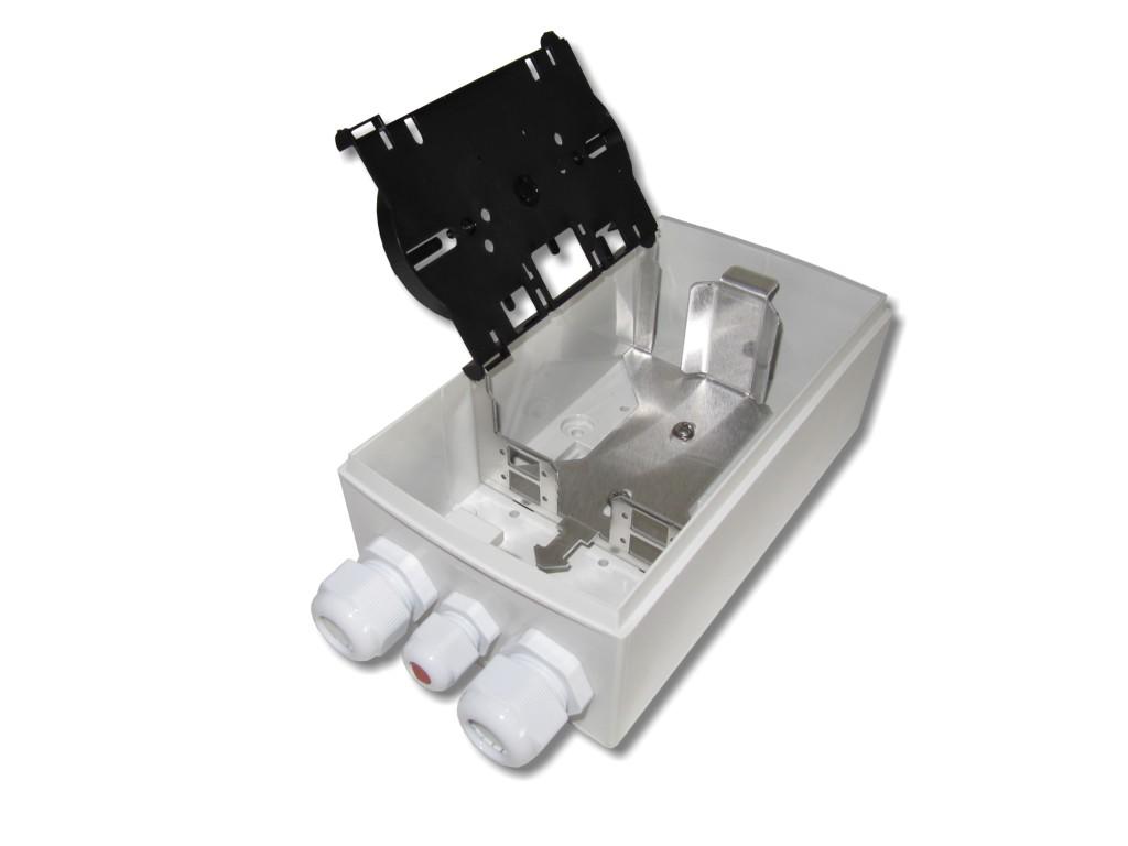 LWL FTTH Wandverteiler IP54 für 4x SC simplex oder LC duplex