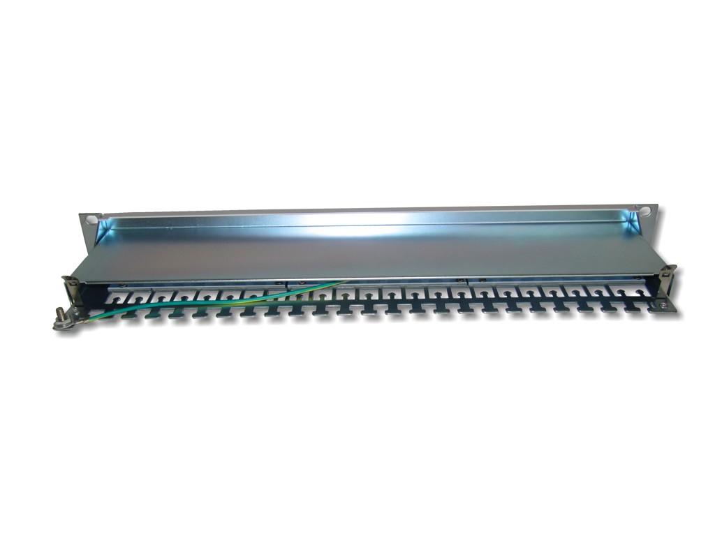 19" 24-Port Patchpanel 1HE Cat.6A geschirmt