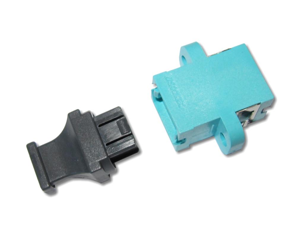 MTP / MPO simplex Kupplung OM3 Aqua