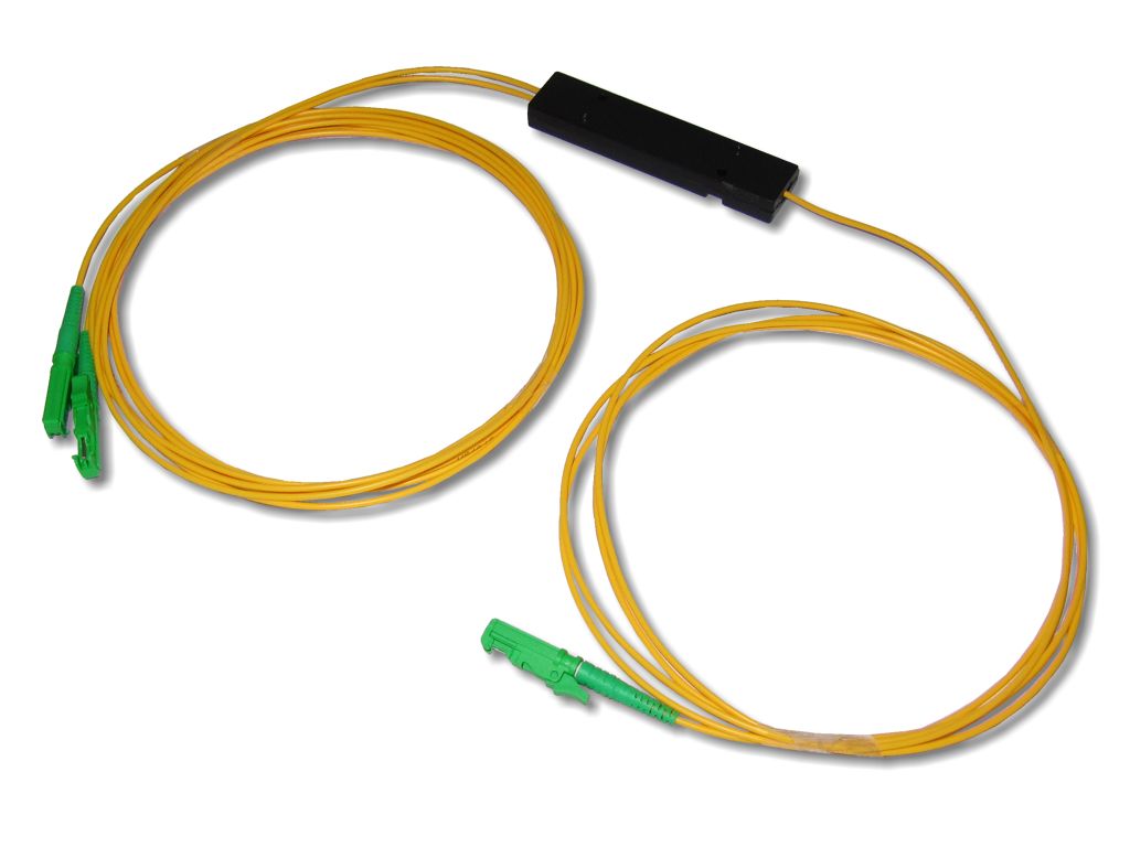 PLC Splitter 1x2 9/125µm G657A1 2mm mit LSH/APC Steckern