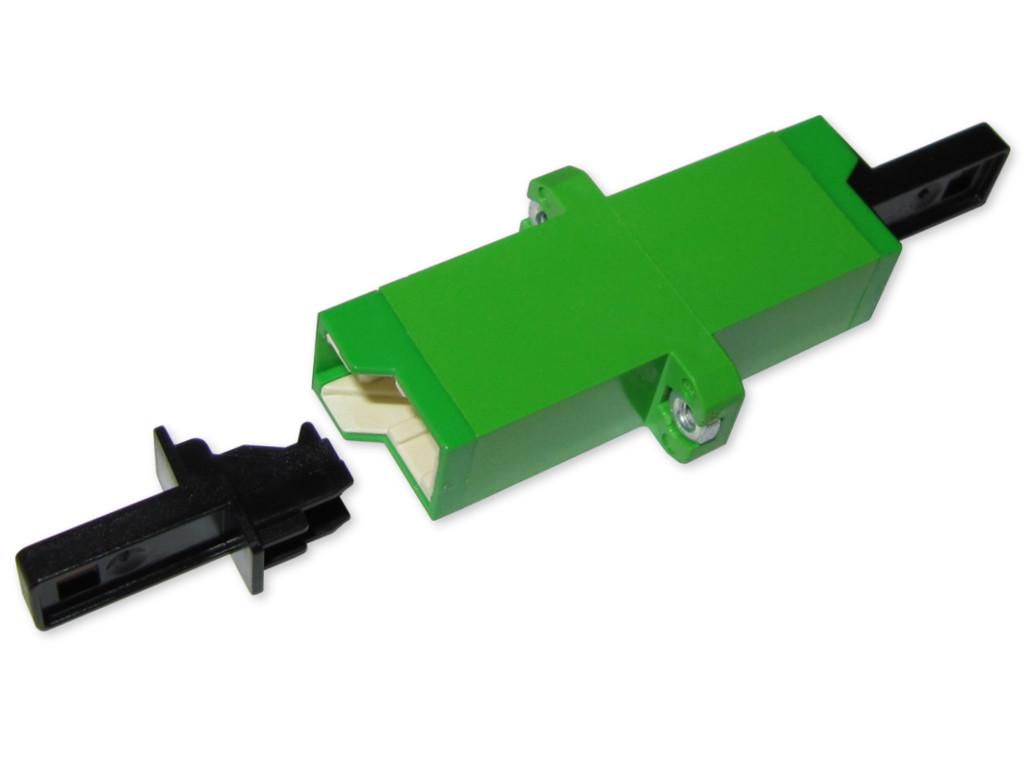 LSH/APC (E-2000® HRL) simplex LWL Kupplung singlemode (Fabr. Huber & Suhner)