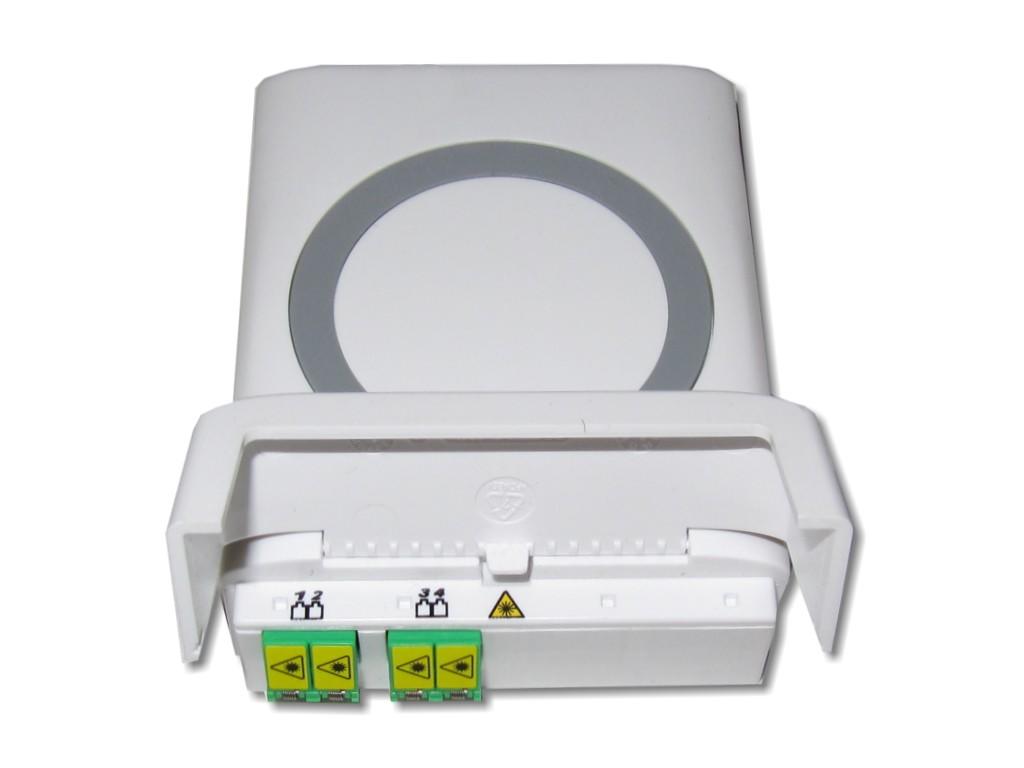 LWL FTTH Anschlussdose inkl. 2x LC-APC duplex Kupplung mit Shutter