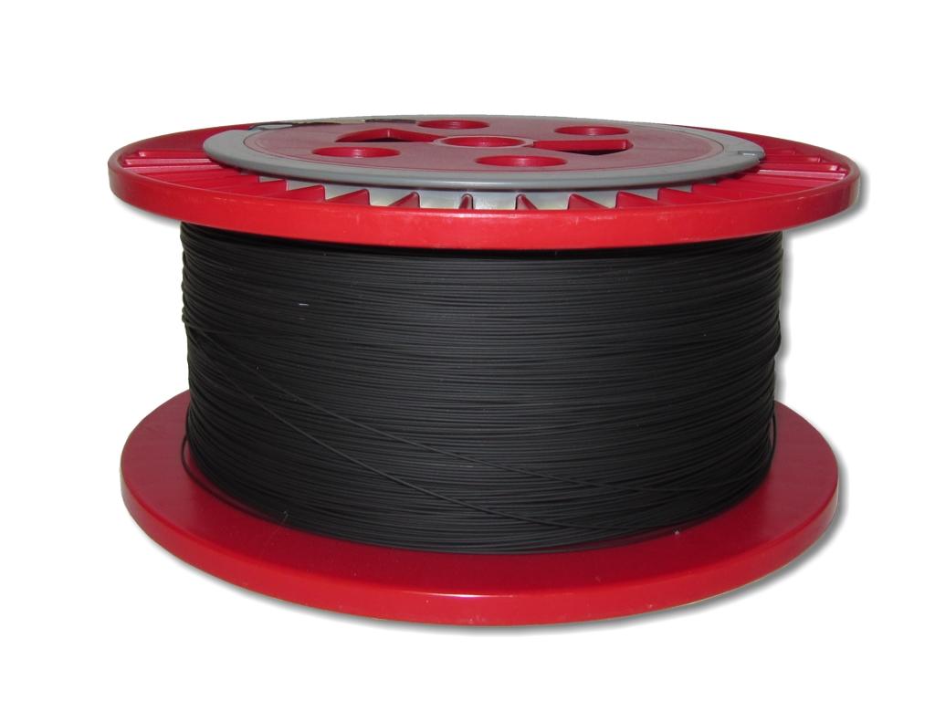 830m LWL Pigtailader 9/125µm OS2 trockene Kompaktader 0,9mm schwarz