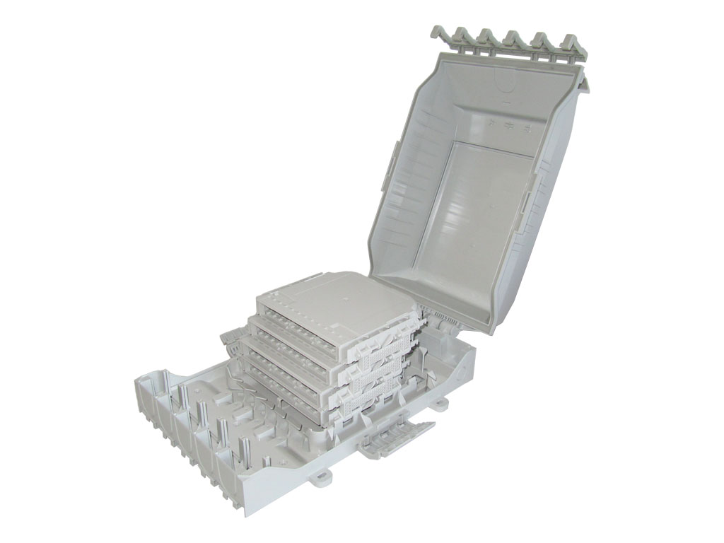 LWL FTTx Glasfaser Wandbox IP65 48 SC simplex LC duplex Kupplungen 96 Spleiße