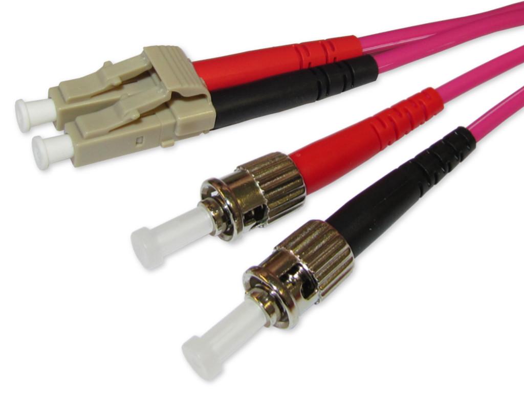 LC-ST duplex LWL Patchkabel 50/125µm OM4