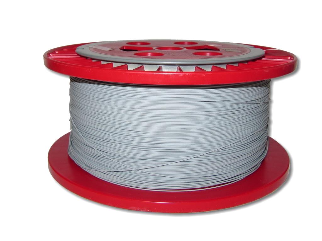 LWL Pigtailader 9/125µm OS2 trockene Kompaktader 0,9mm grau