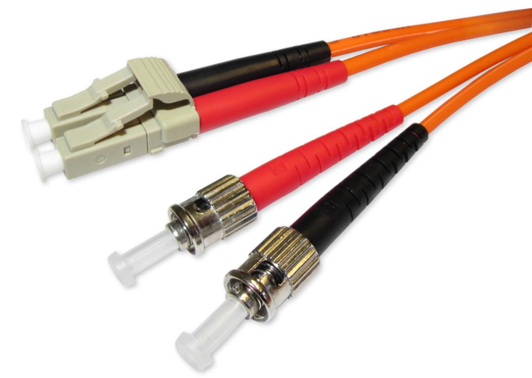 LC-ST duplex LWL Patchkabel 50/125µm OM2