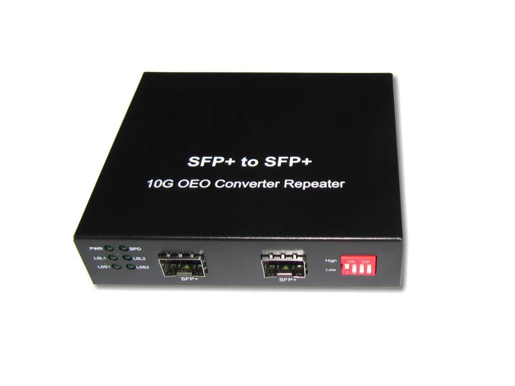 LWL Medien Konverter SFP+ auf  SFP+ (ohne Modul)