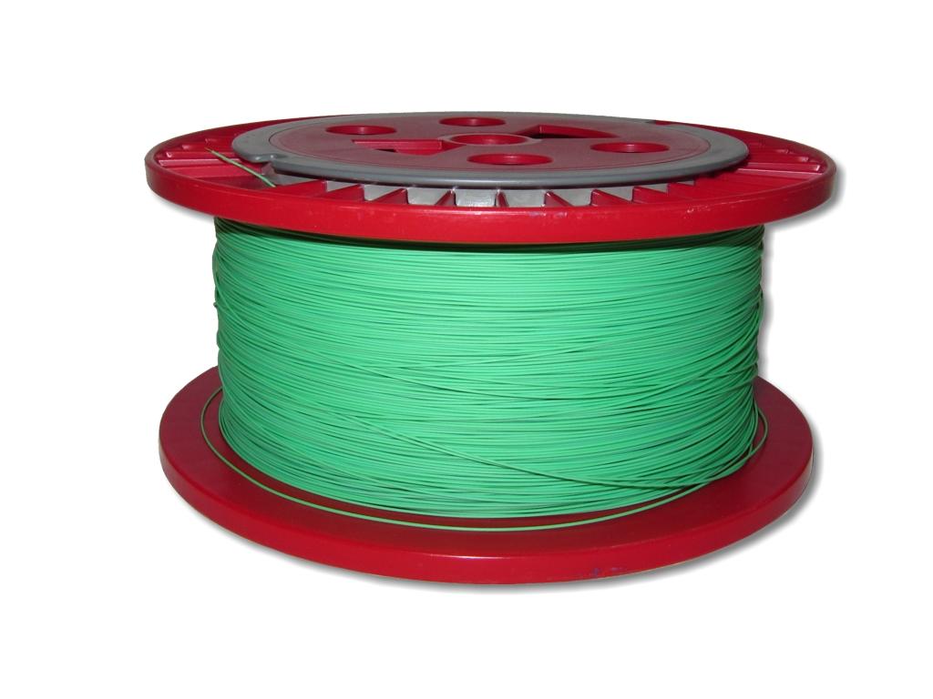 630m LWL Pigtailader 9/125µm OS2 trockene Kompaktader 0,9mm grün