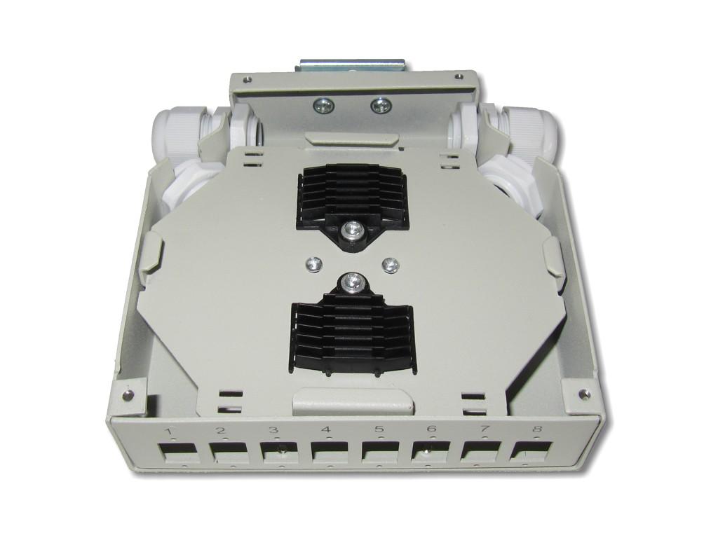 LWL Hutschienenbox 6x SC duplex oder LC quad für Hutschiene