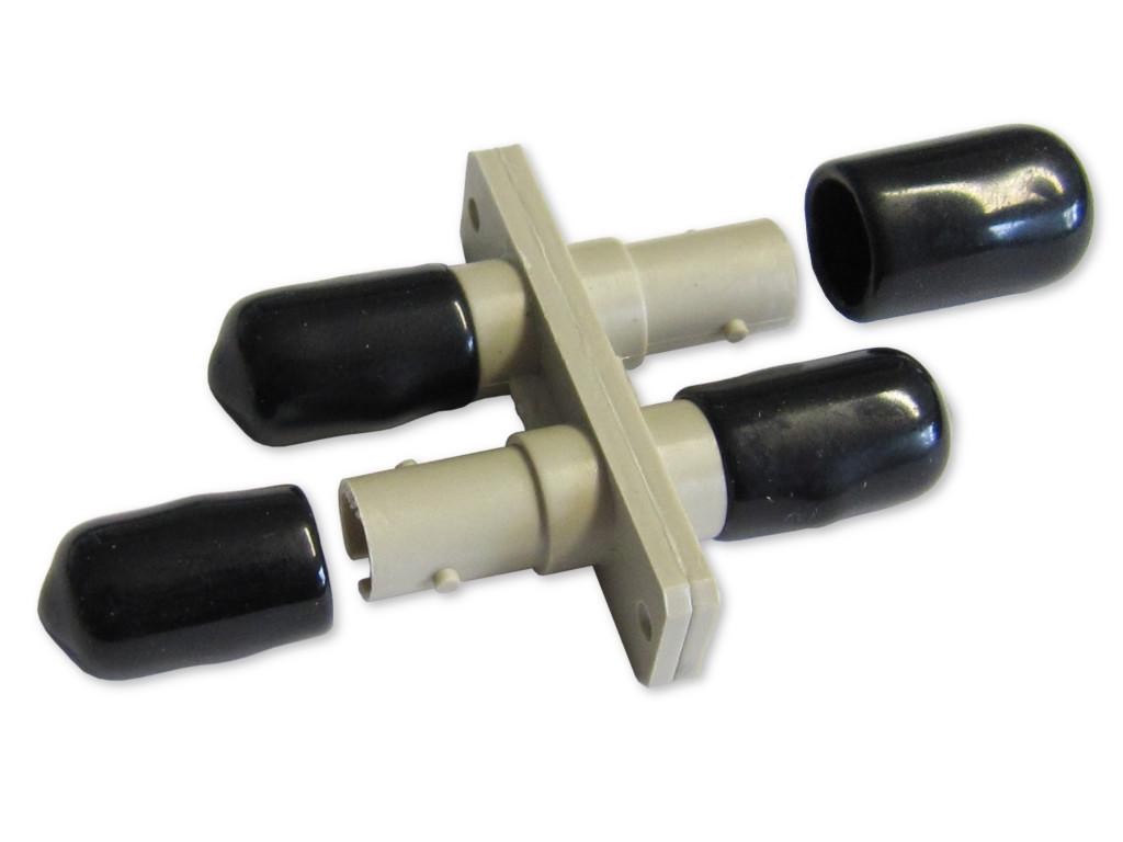 ST-ST duplex LWL Kupplung multimode beige