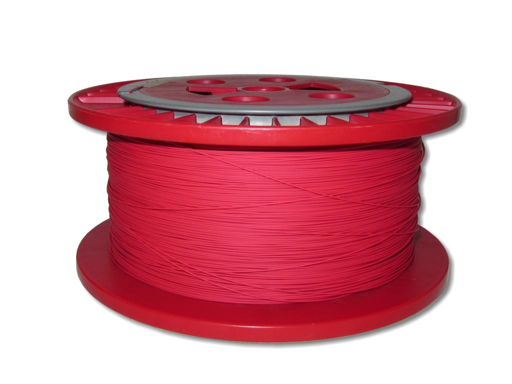 625m LWL Pigtailader 9/125µm OS2 trockene Kompaktader 0,9mm rot