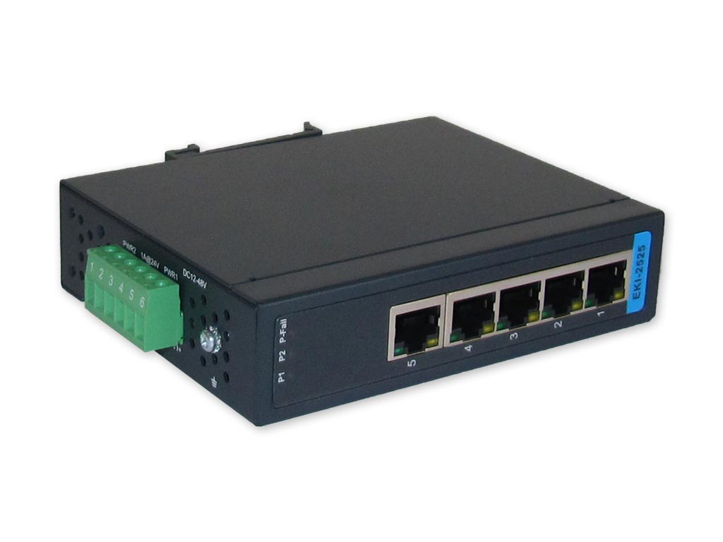 Advantech EKI-2525 5-Port FE 10/100Mbps unmanaged Switch
