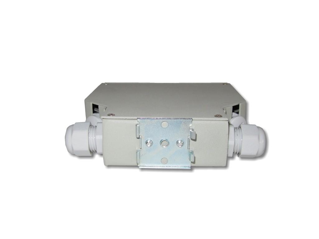LWL Hutschienen Wandverteiler 8x SC simplex oder LC duplex