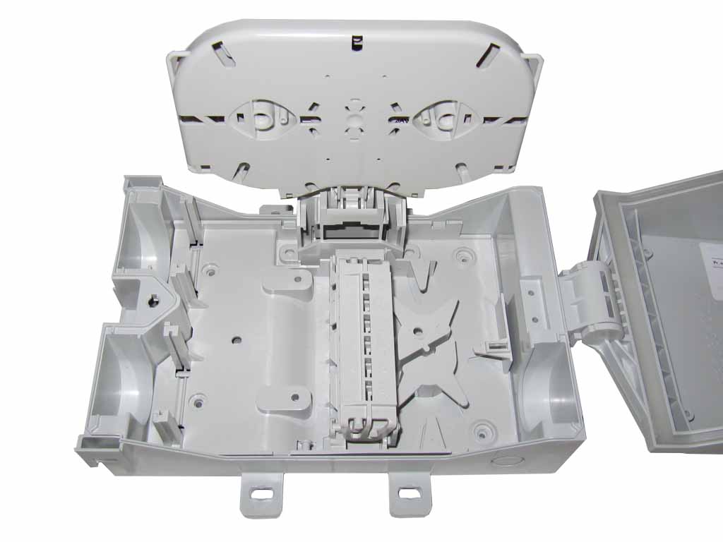 LWL FTTH Hausverteiler IP65 für 12 SC simplex LC duplex bis 12 Spleiße