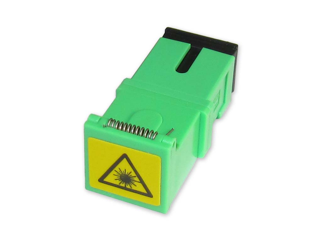 SC/APC-SC/APC simplex Kupplung singlemode mit Shutter ohne Flansch ohne Clip